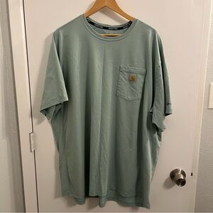 Carhartt Force Relaxed Pocket T-Shirt Mens Size 3XL Blue Surf Style TK4616-M EUC
